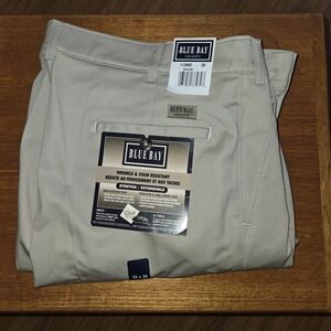 Men's Khaki Dress Pants - Beige